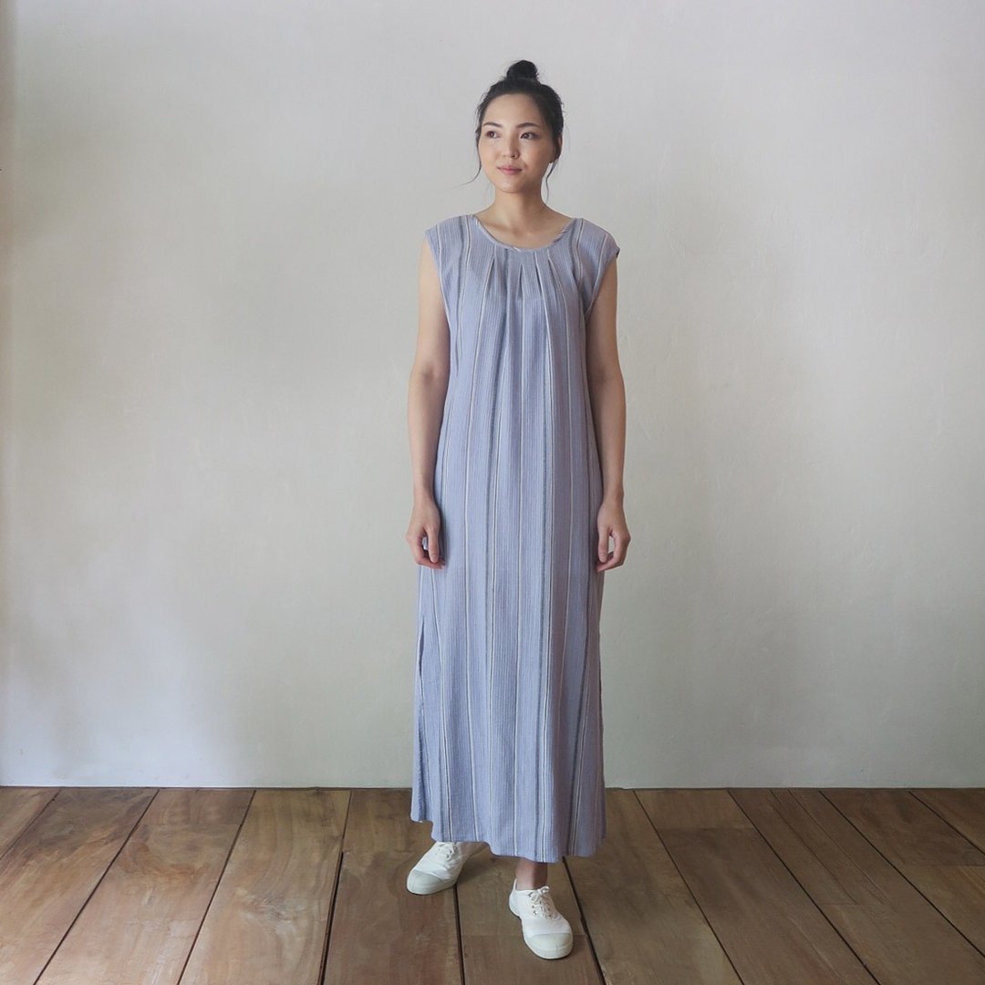悠然絮语条纹洋装 Tender Whisper Stripe Dress D189 - 洋装/连衣裙 - 棉 多色