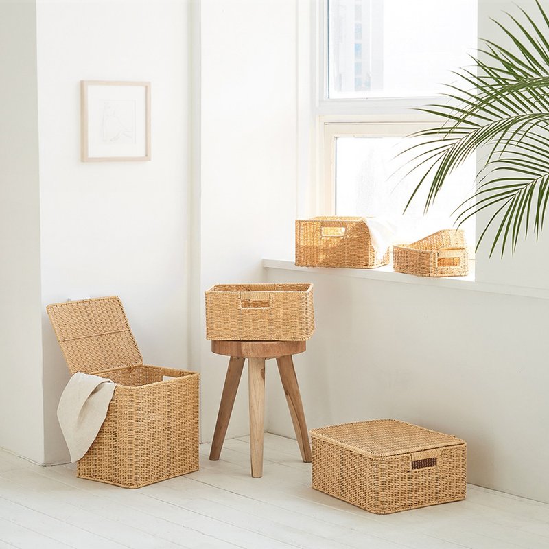 PP编织收纳盒-全系列 - 收纳用品 - 其他材质 卡其色