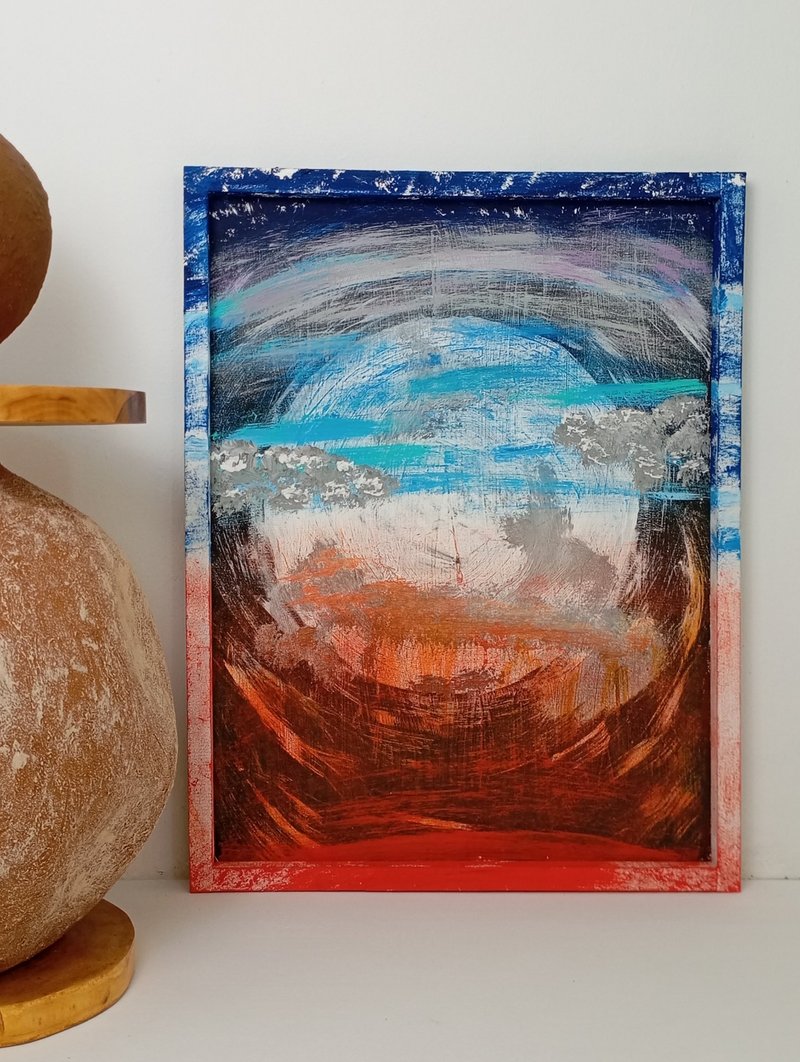 绘画、手绘面板诞生星球 - 海报/装饰画/版画 - 其他材质 蓝色