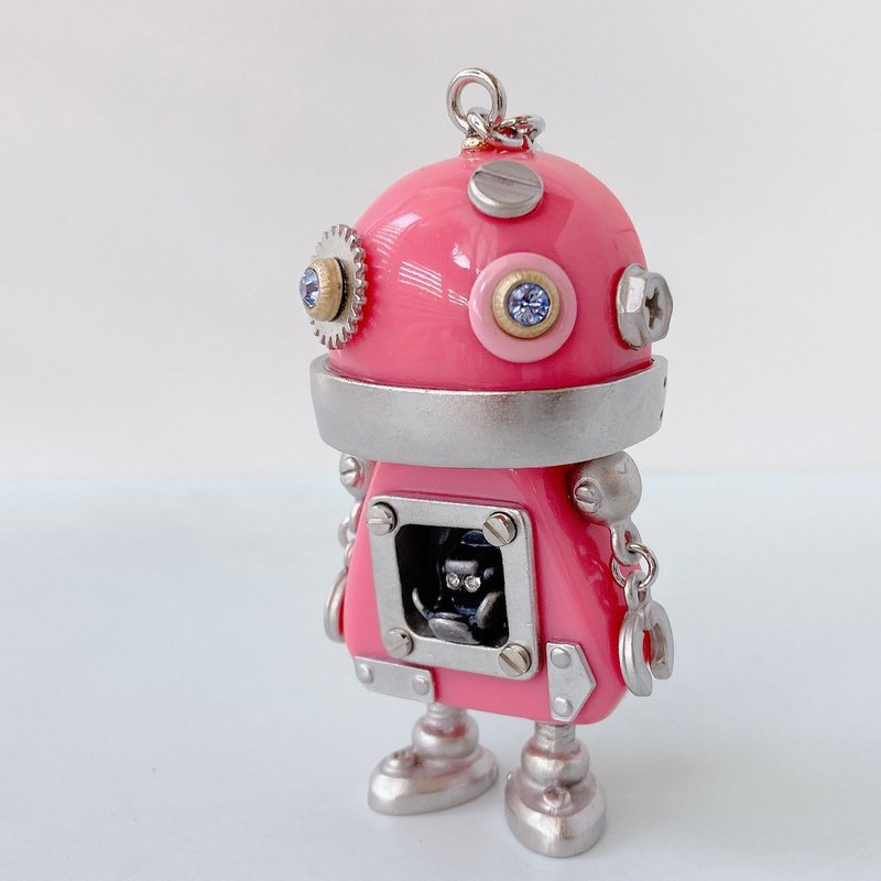 Robot Charm Accessories - 钥匙链/钥匙包 - 塑料 粉红色