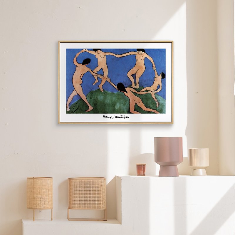 马蒂斯_舞蹈I - 野兽派大师名作系列/现代艺术/客厅挂画/蓝色 - 海报/装饰画/版画 - 其他材质 蓝色
