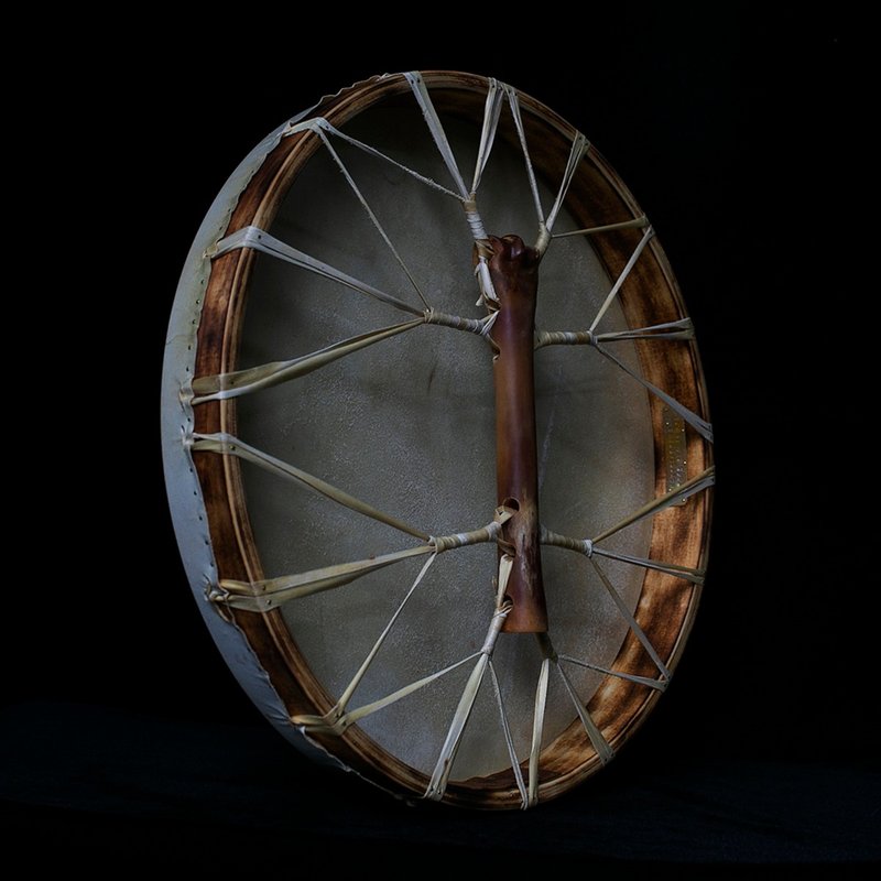 传统 马皮 萨满鼓 手工制作 蒙古 西伯利亚 疗愈乐器 打击乐器 - 吉他/乐器 - 真皮 