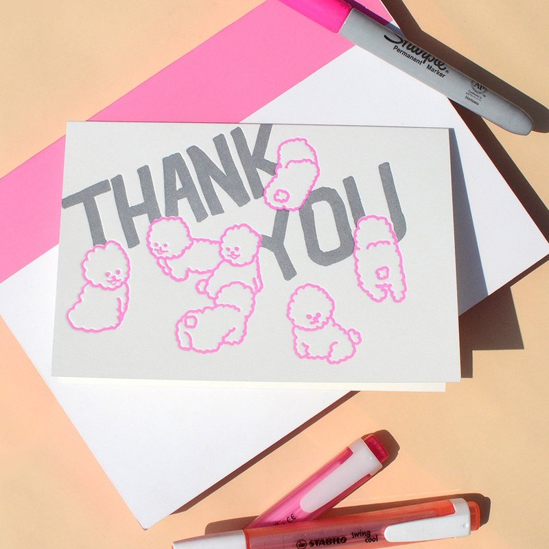 凸版卡　24　Bichon Frise - 笔记本/手帐 - 纸 白色