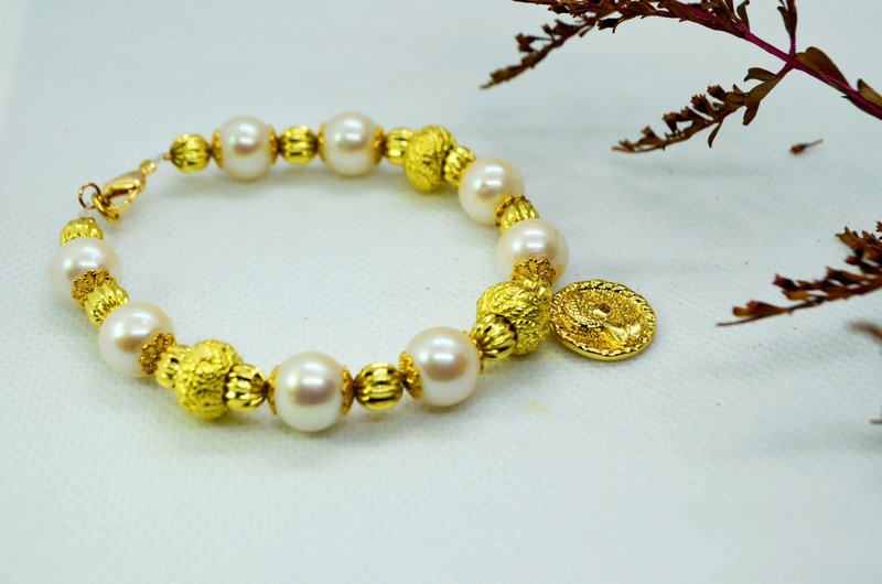 凡尔赛舞曲-天然淡水珍珠手链 - 手链/手环 - 珍珠 白色