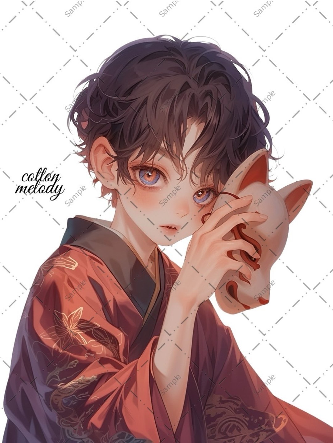original sticker no.1331 人物贴纸 原创贴纸 人像贴纸 女孩贴纸 原创人物贴纸 - 贴纸 - 纸 