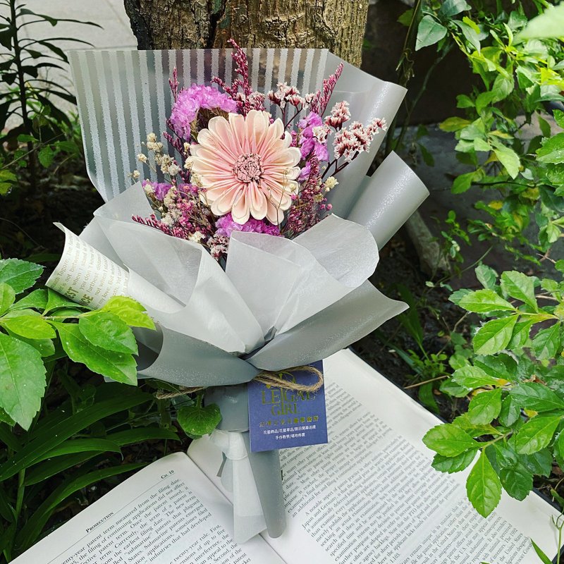 【干燥花/永生花】花束|扩香非洲太阳花—选你所爱的将来(记忆粉) - 干燥花/捧花 - 植物．花 粉红色