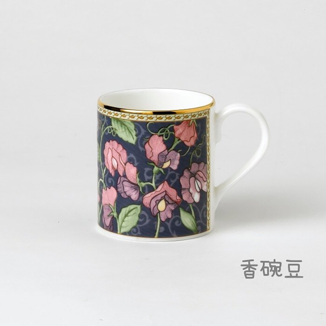 英国 RK | 经典Classic Collection 280ml金边骨瓷杯香碗豆 - 其他杯子 - 瓷 多色