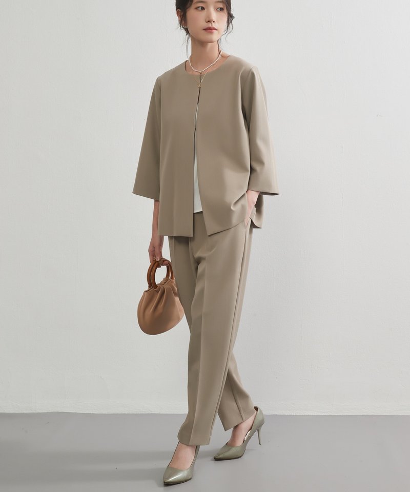 入园式、入学式、毕业典礼、正式场合、套装、妈妈套装、办公室休闲、正式服装 - 女装休闲/机能外套 - 聚酯纤维 黑色