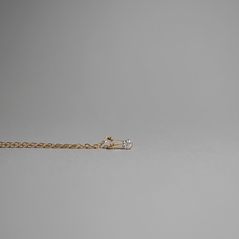 14KGF 摩根石项链 3 - 项链 - 石头 金色