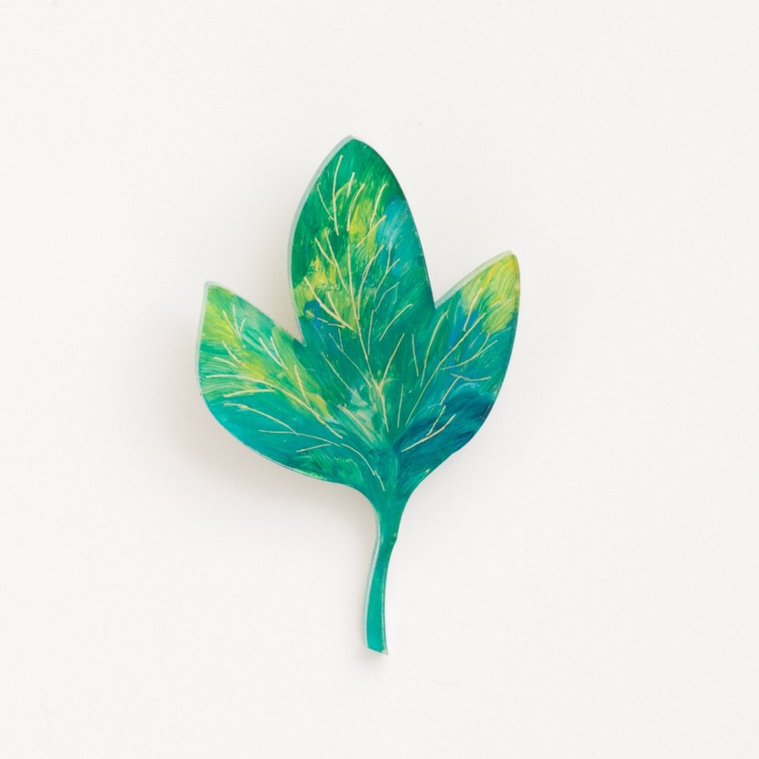 Picture of brooch [leaf] - 胸针 - 压克力 绿色