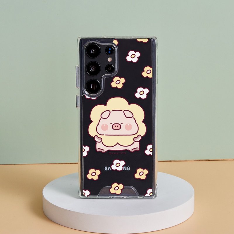 胖才可爱肉呆花朵防摔透明SAMSUNG手机壳 - 手机壳/手机套 - 塑料 多色