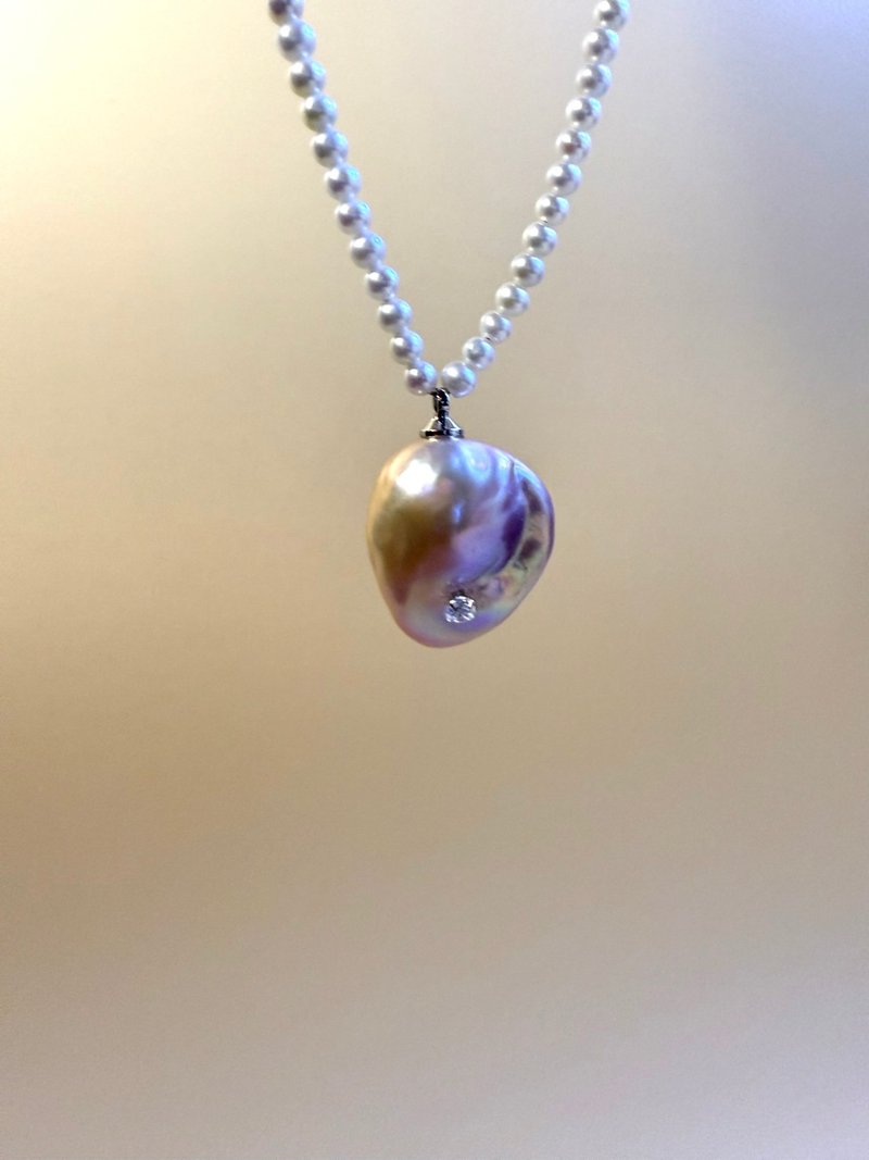 绯露 巴洛克珍珠项链 - 项链 - 珍珠 紫色