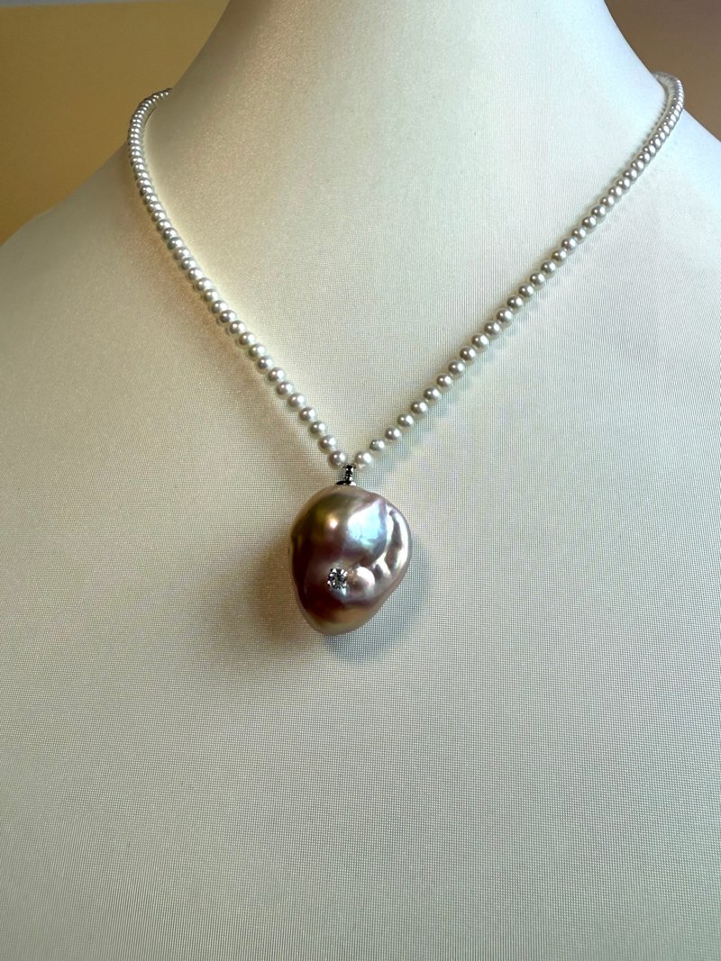 绯露 巴洛克珍珠项链 - 项链 - 珍珠 紫色