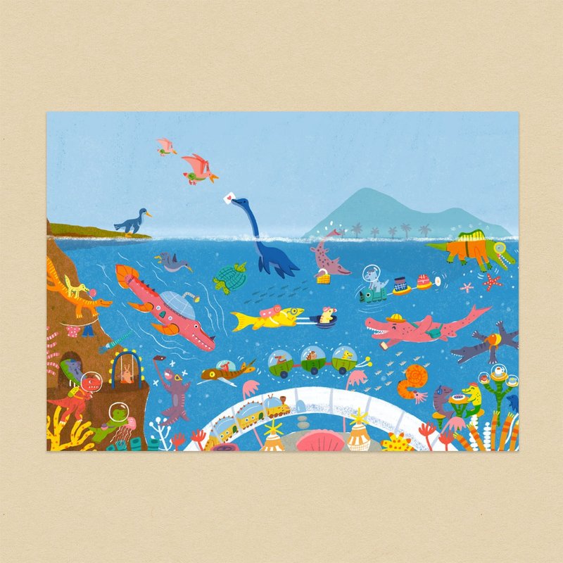珊瑚公园到了/绘本明信片 - 卡片/明信片 - 纸 多色