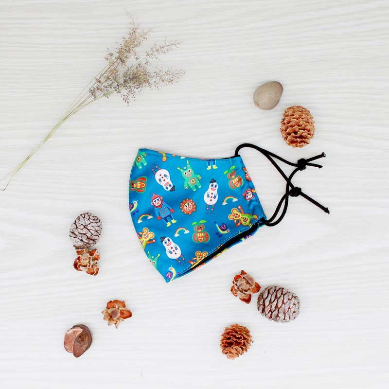 【狂想曲】缤纷 质感缎面布 可机洗 双层防护 口罩 - 口罩 - 丝．绢 多色