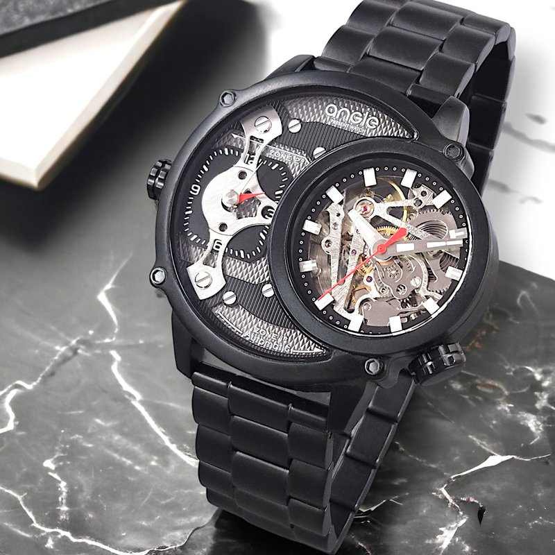 镂空双机 钢带款 雾砂黑 - 男表/中性表 - 不锈钢 