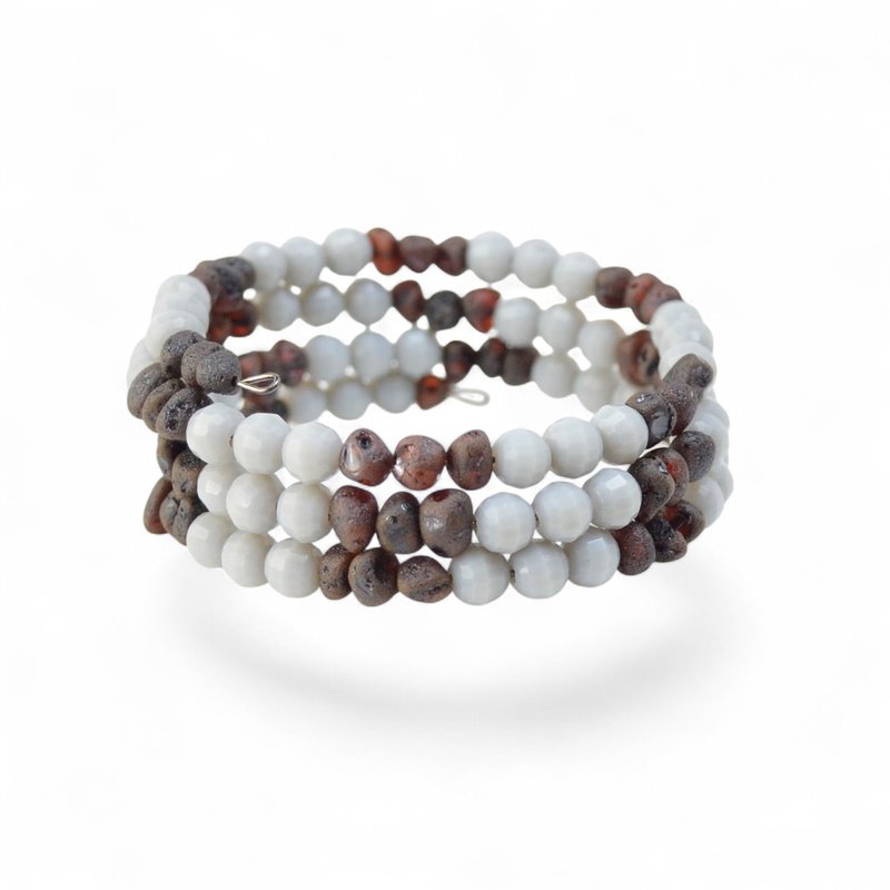 波罗的海琥珀手链  送给女士的生日礼物之选 VV44 - 手链/手环 - 宝石 多色