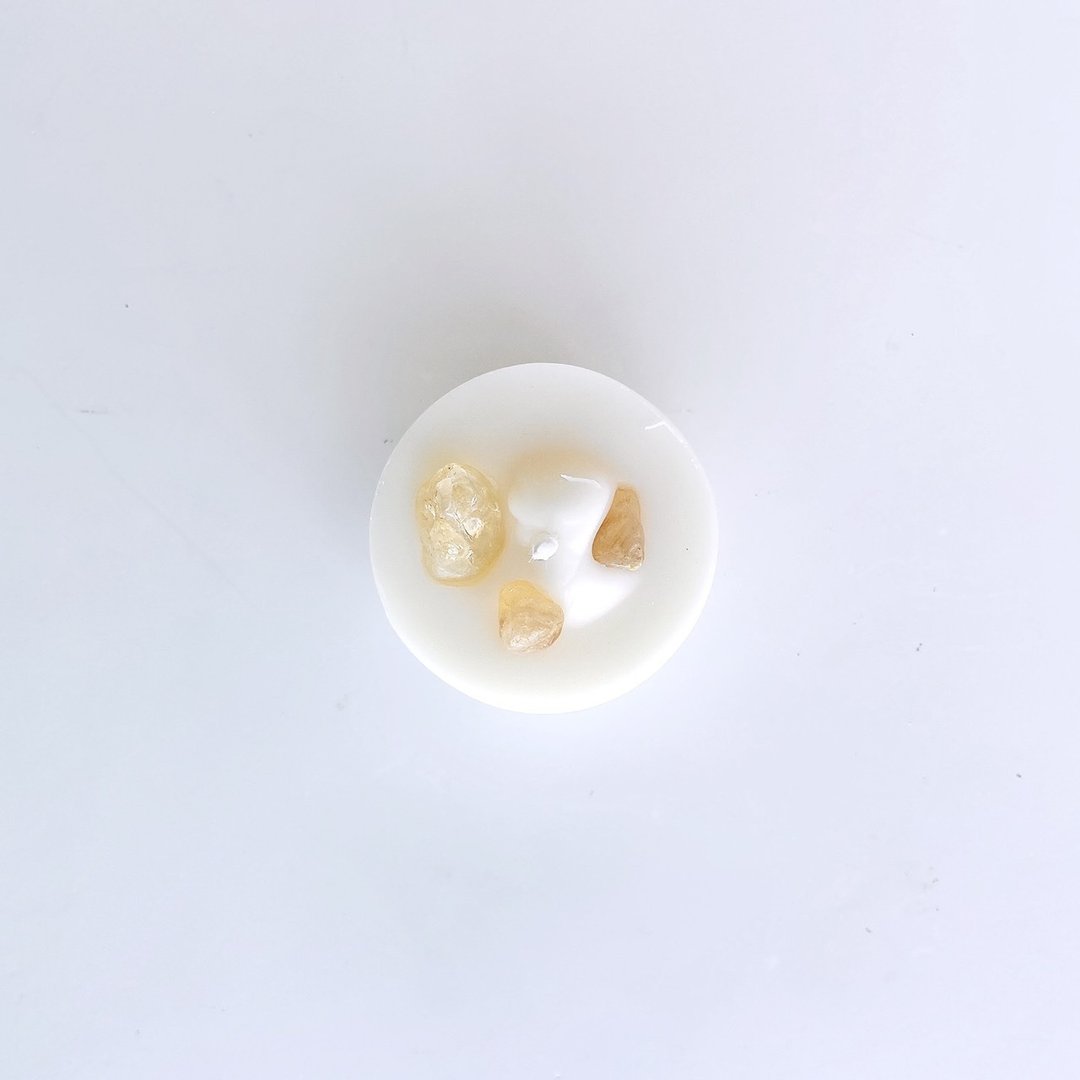 黄水晶 - 裸感蜡烛 - 蜡烛/烛台 - 蜡 黄色