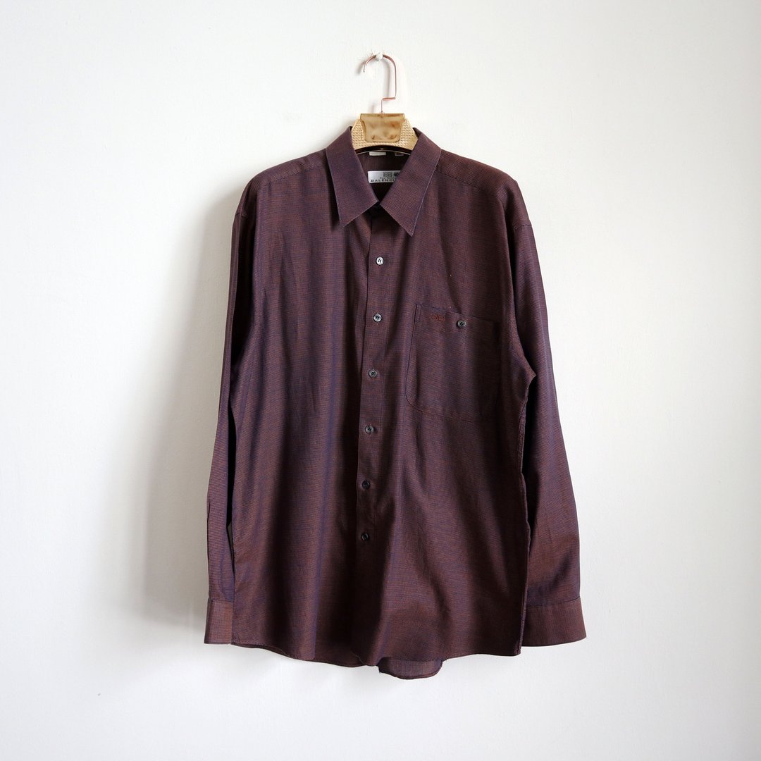 南瓜Vintage。古着 Balenciaga 棉质 长袖 衬衫 - 男装衬衫 - 棉 