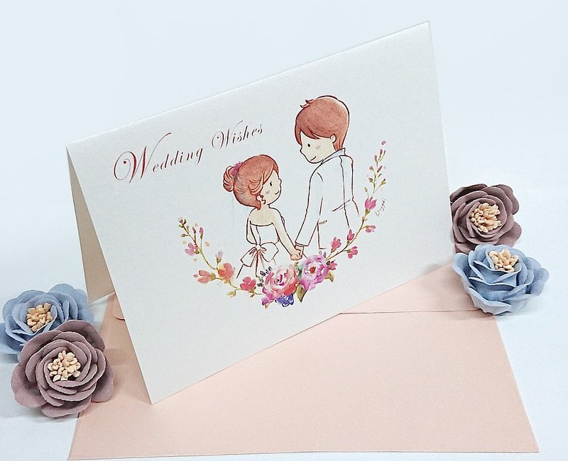 Wedding Wishes / 结婚新婚祝贺卡 - 卡片/明信片 - 纸 