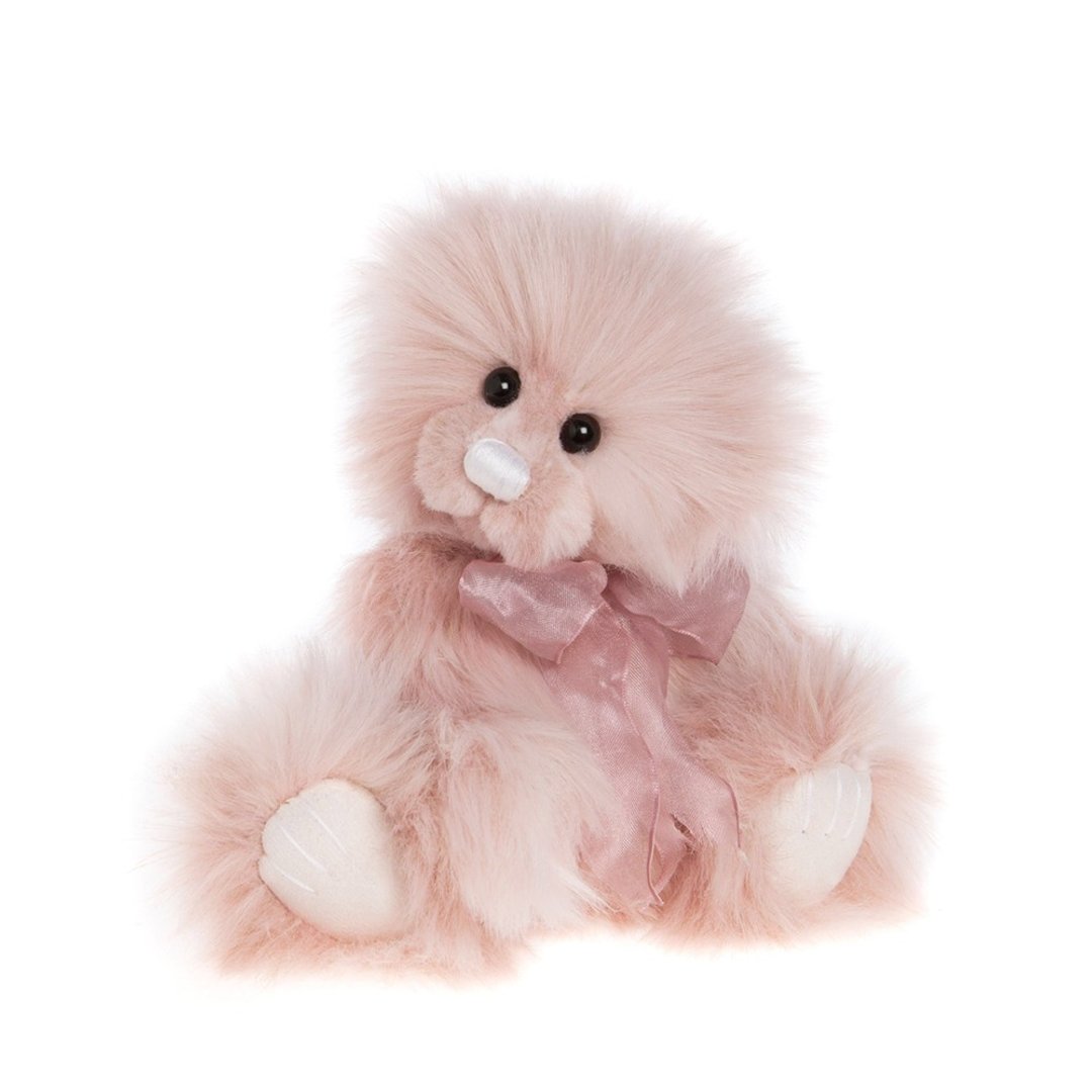 Charlie Bears 英国玩偶 Teaberry Bear 手工制作泰迪熊 - 玩偶/公仔 - 聚酯纤维 粉红色