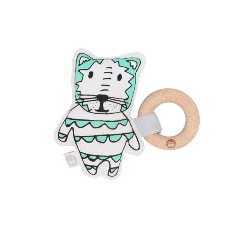 澳有机棉榉木固齿器 -达西老虎绿色DASH Rattle - 其他 - 棉．麻 绿色