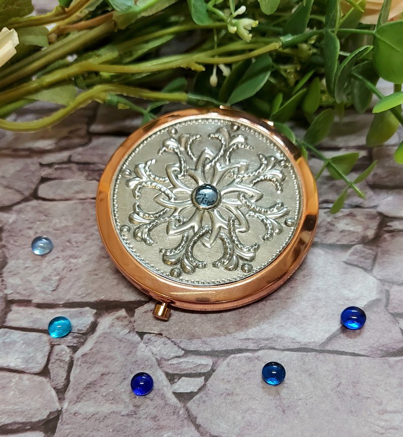 【定制化】曼陀罗 圆满锡雕随身镜 - 金工/饰品 - 其他金属 