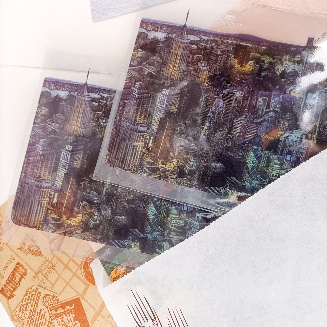 絢爛夜城 / 晶透書寫墊 - 其他 - 塑料 多色