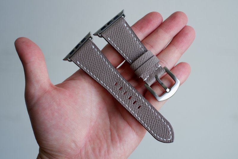 象灰色掌纹牛皮 表带订制 一般款式也可定制 - 表带 - 真皮 卡其色