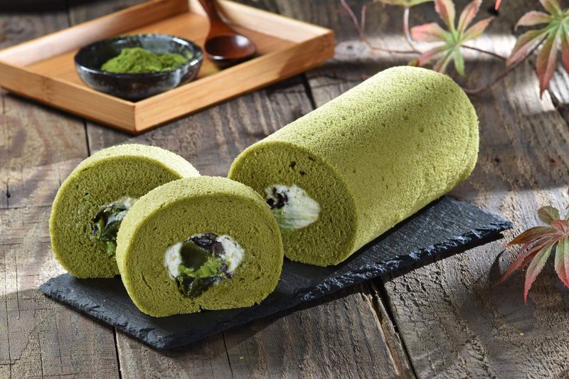 奈良桜手作-抹茶生乳卷 浓郁 不甜腻 - 蛋糕/甜点 - 其他材质 绿色