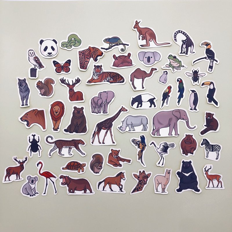 我家也有动物园∣贴纸盒 - 贴纸 - 纸 多色