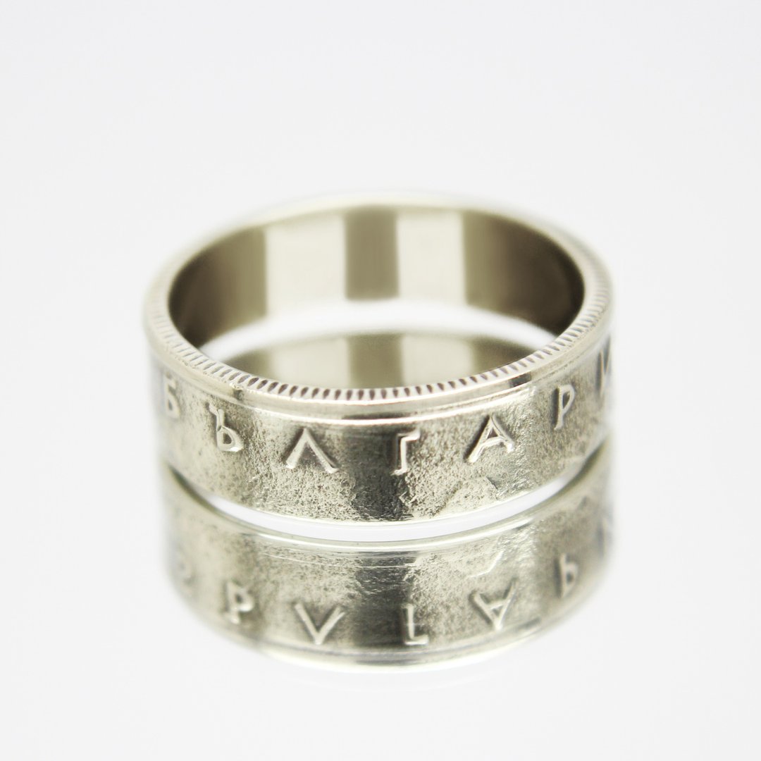 Bulgaria Coin Ring 50 Stotinki 1999 coin rings for men coin rings for women - 戒指 - 其他金属 