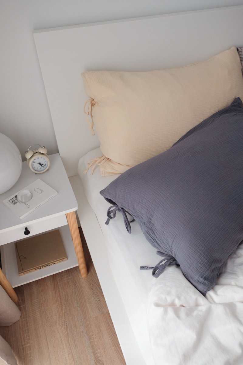 Cotton gauze pillowcase  (Whale) - 寝具 - 棉 