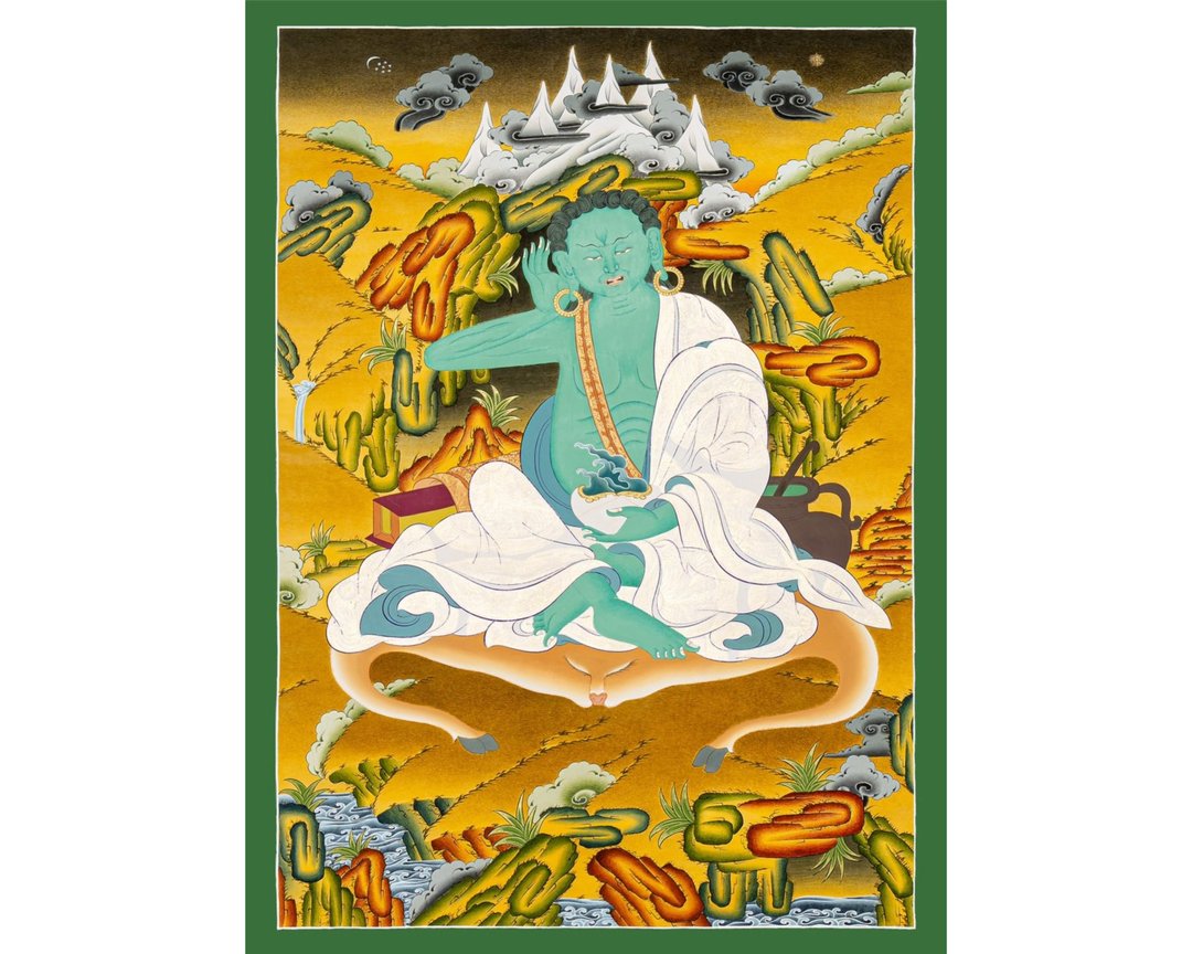 复古密勒日巴唐卡 - 神秘光环 - 墙贴/壁贴 - 其他材质 多色