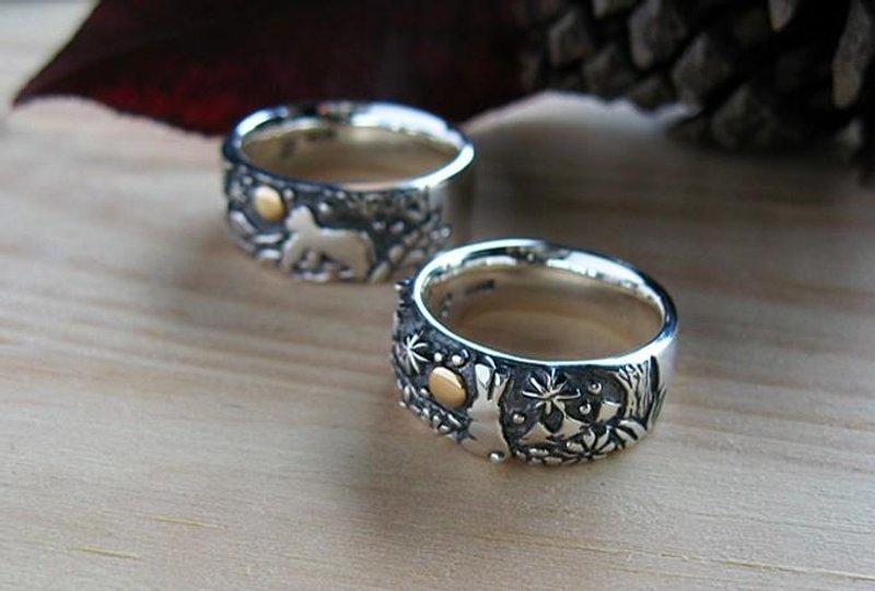 Under That Sky - Rabbit in the Prairie - Silver Ring - 戒指 - 其他金属 银色