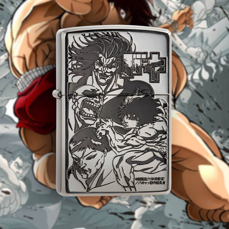 【ZIPPO官方旗舰店】刃牙 : 全角色防风打火机 ZA-6-A10 - 其他 - 铜/黄铜 银色