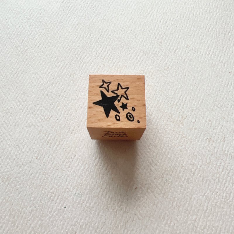 【Two Black Circles - 2022 印章系列 Vol. 1】小星星 - 印章/印台 - 橡胶 