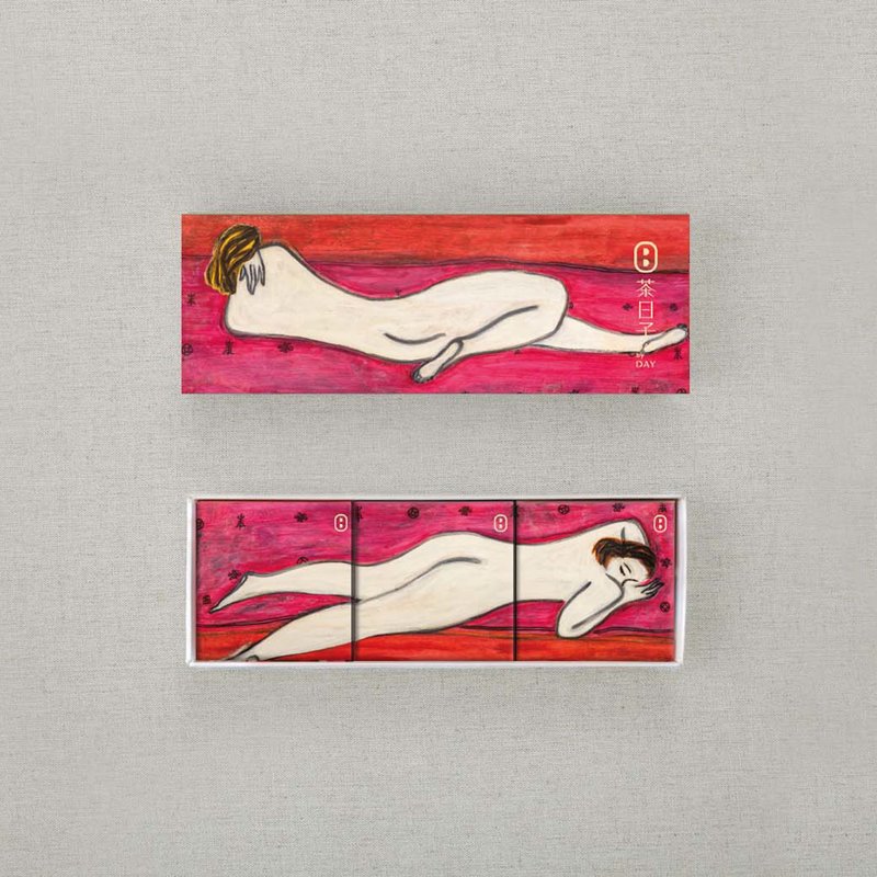 【茶包礼盒】常玉系列 双人像 小日礼盒 | 3盒入 伴手礼/企业赠礼 - 茶 - 新鲜食材 多色