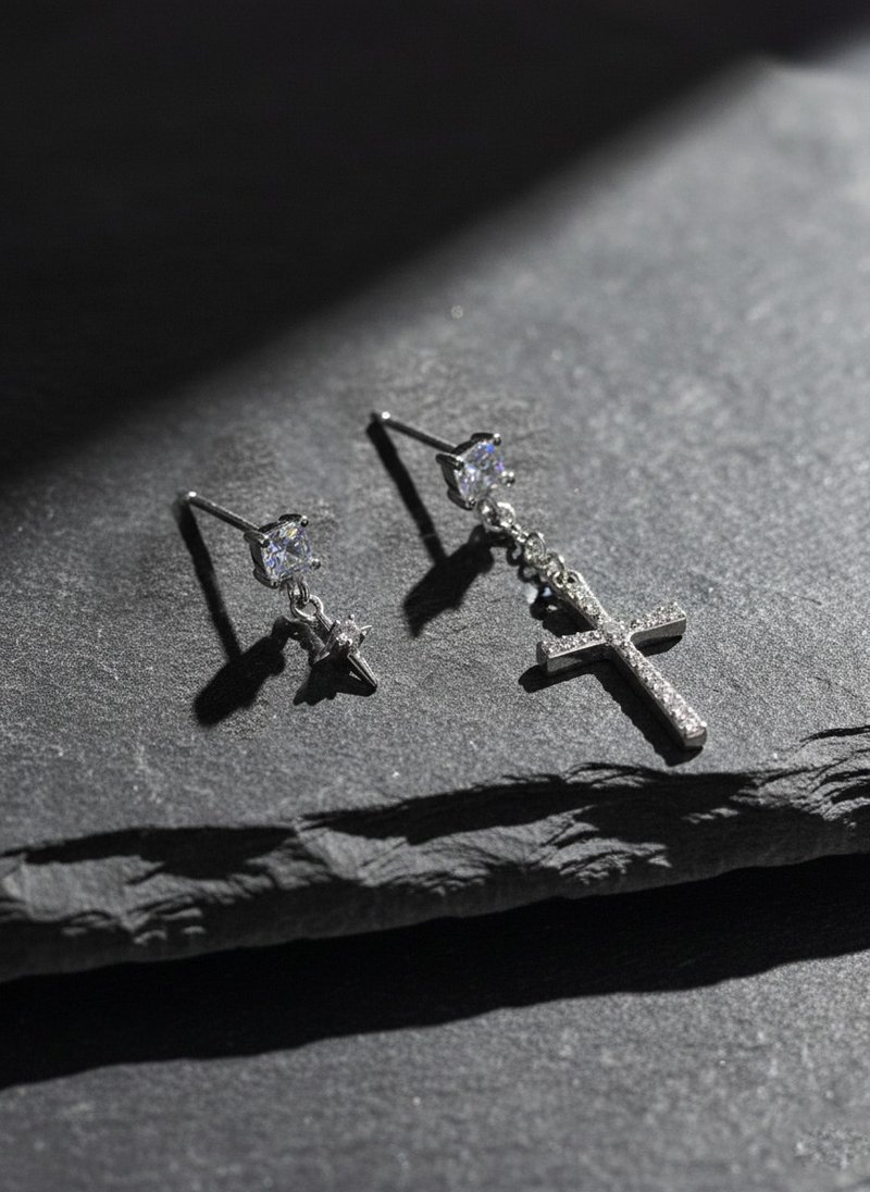 饰品-孩子 你被深深地珍爱 - 耳环/耳夹 - 纯银 