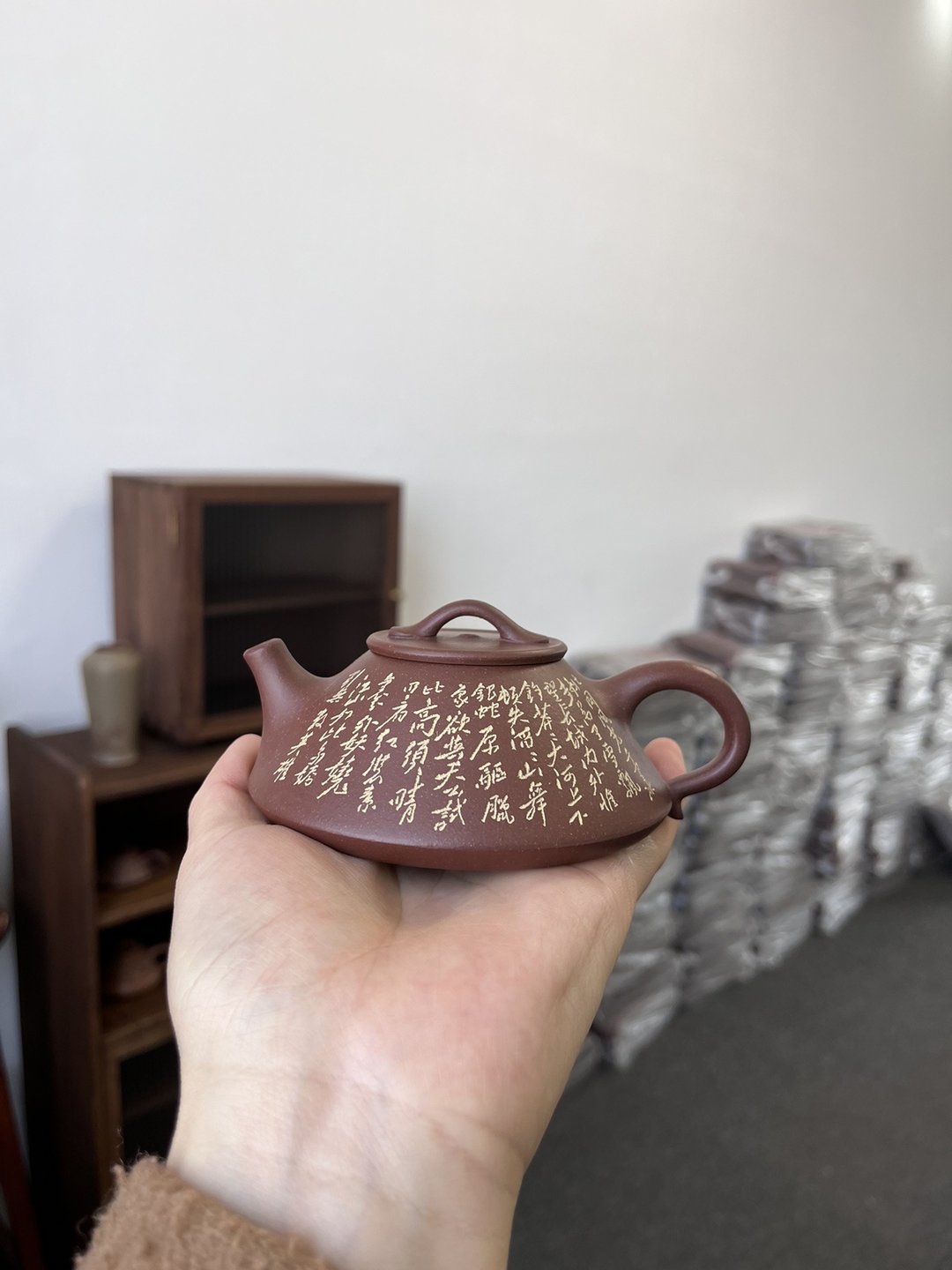 云瓢 毛体款 现货实拍 原矿老紫泥 泥料正宗润泽 慕古 清子冶 - 茶具/茶杯 - 陶 灰色