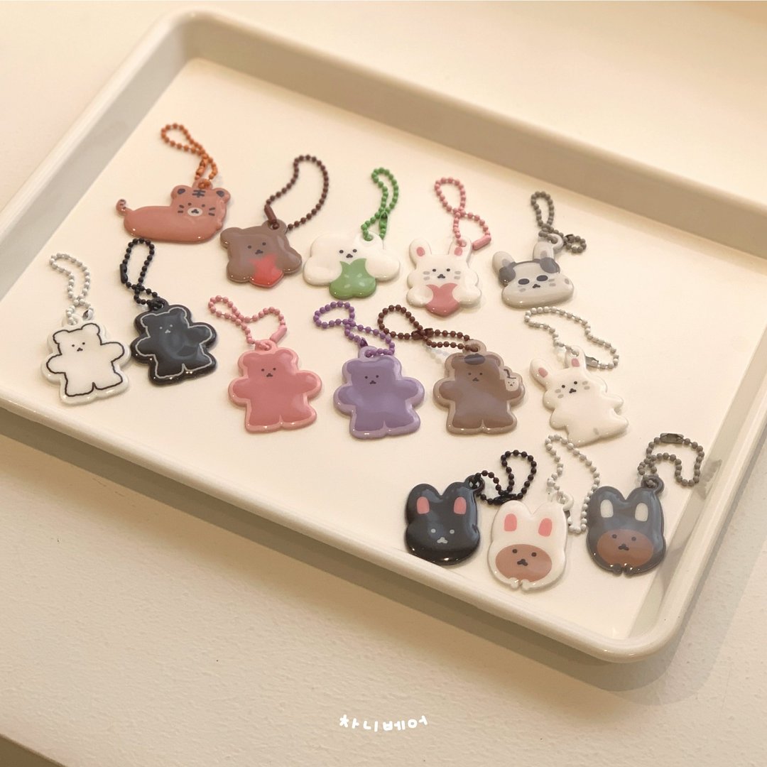 韩国文创 New Chanibear 柔软钥匙圈 (14款) 疗愈小物 质感推荐 - 钥匙链/钥匙包 - 压克力 