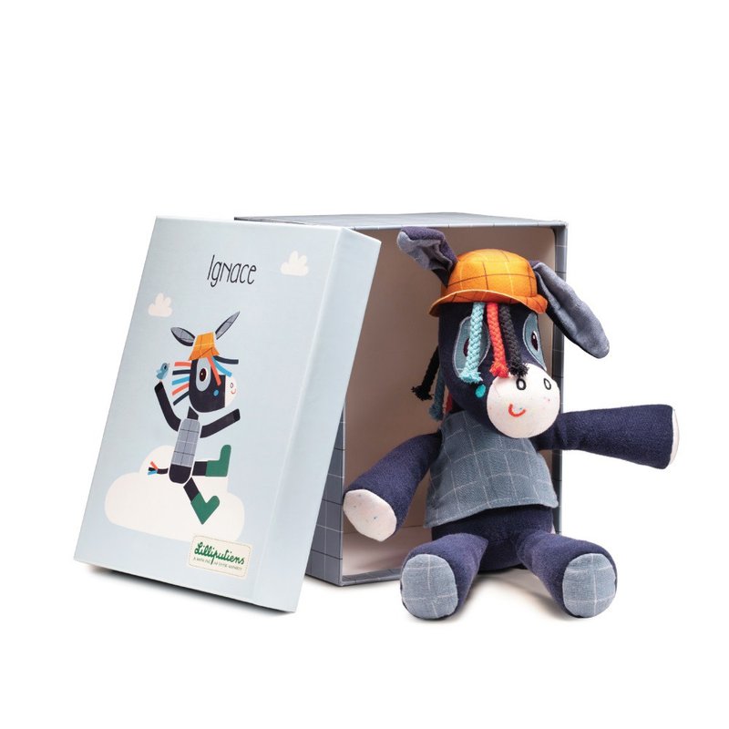 【比利时Lilliputiens】好安心陪伴偶-伊格纳斯小驴 - 玩具/玩偶 - 棉．麻 