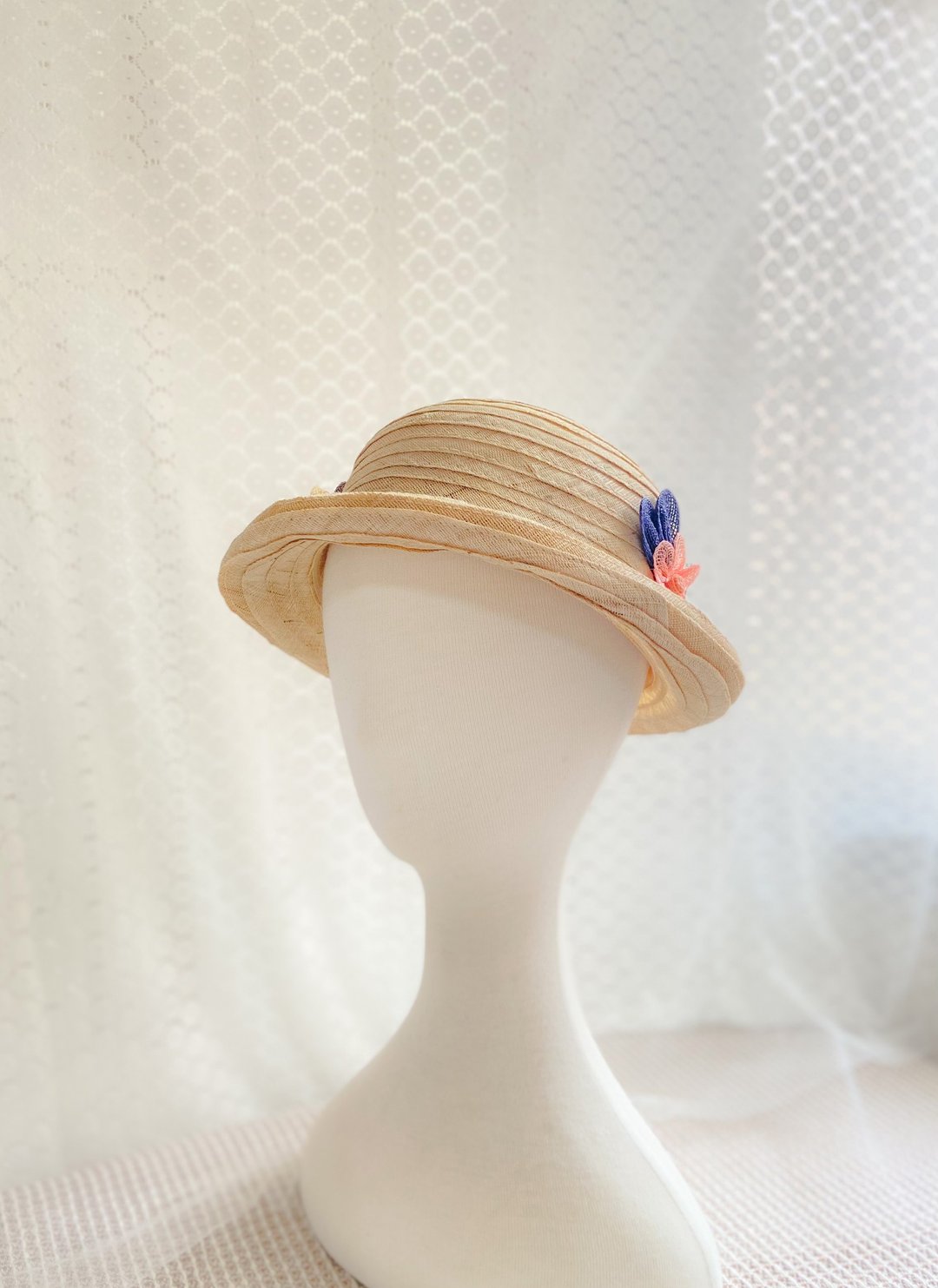 Straw hat 卷边圆帽- Agatha - 帽子 - 植物．花 