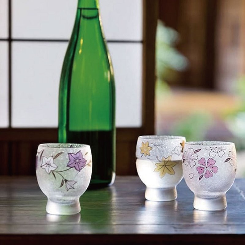 ADERIA 枫叶对杯木盒礼盒组 145ml - 酒杯/酒器 - 玻璃 多色