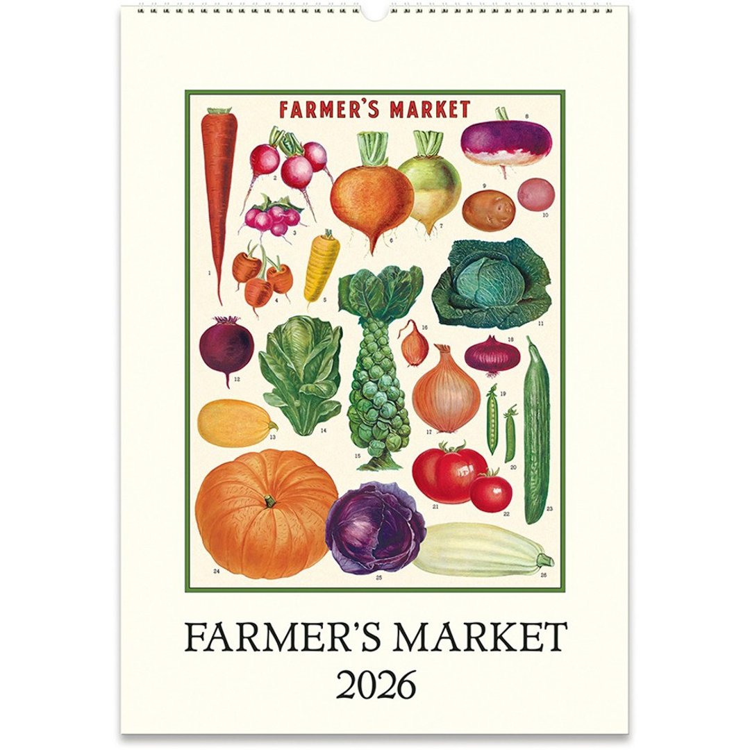 Cavallini & Co.  2026 年历/挂历_FARMER'S MARKET(下单请先询问 - 年历/台历 - 纸 多色