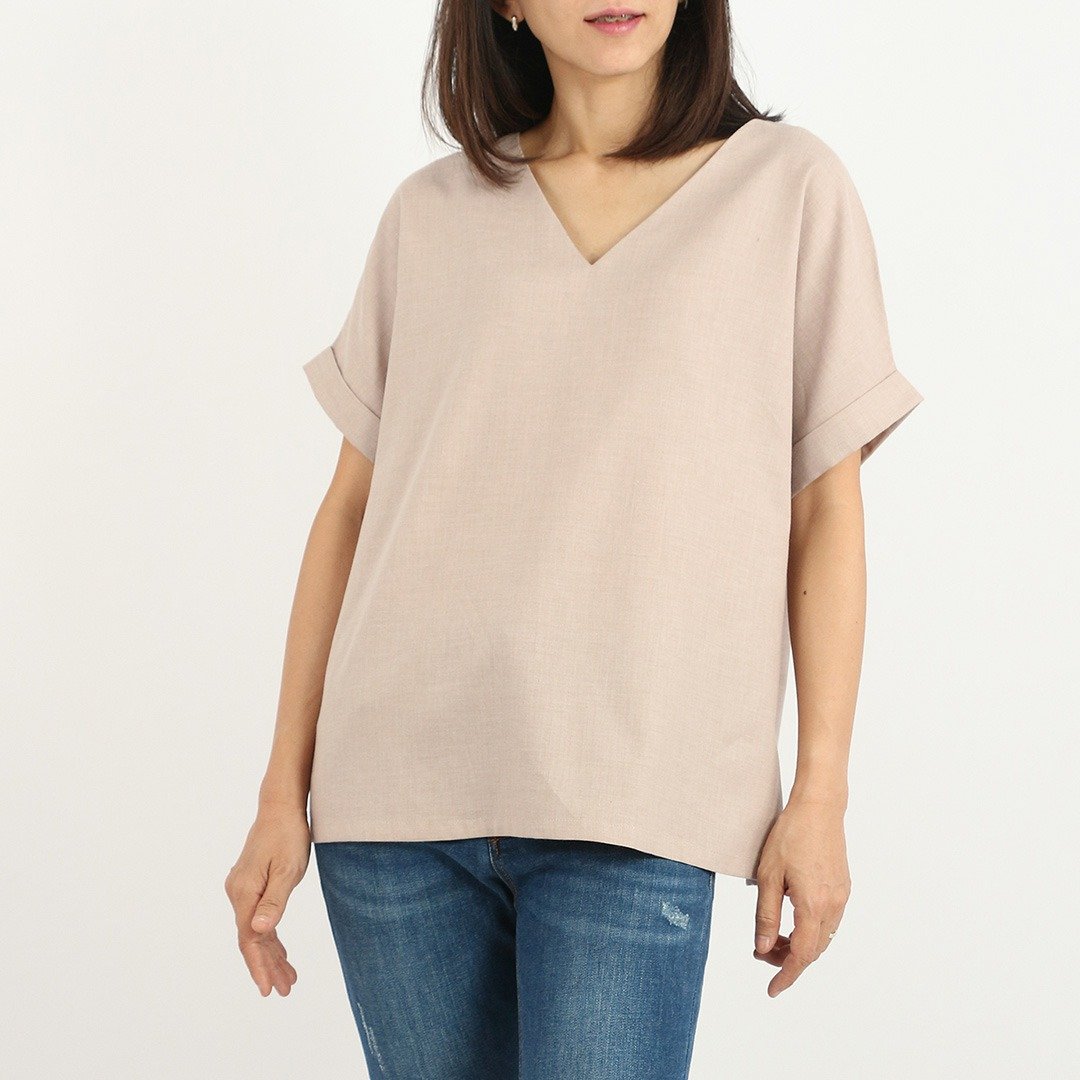 Over Sized Cotton Blouse / Purple - 女装上衣 - 棉．麻 紫色