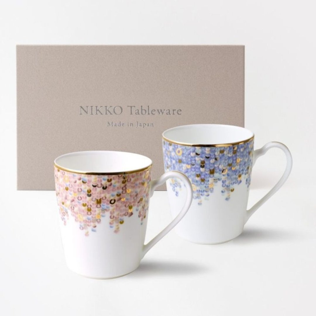 【结婚礼物】Spangles 马克对杯 粉&蓝 /Nikko - 咖啡杯/马克杯 - 其他材质 多色