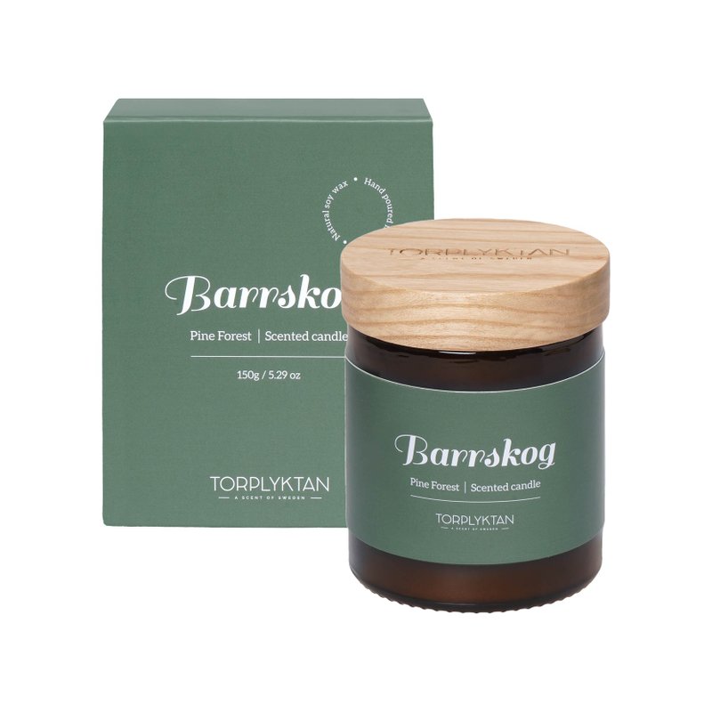 【瑞典 Torplyktan】北极森林蜡烛150g-松木森林 - 蜡烛/烛台 - 蜡 
