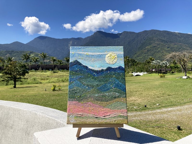 抽象绘画  走向群山6  painting Head To The Mountains 6 - 海报/装饰画/版画 - 棉．麻 多色