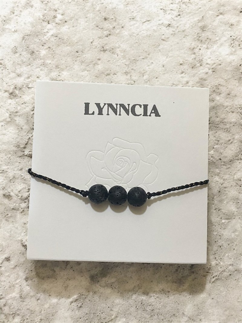 火山石手绳 - 手链/手环 - 其他人造纤维 黑色